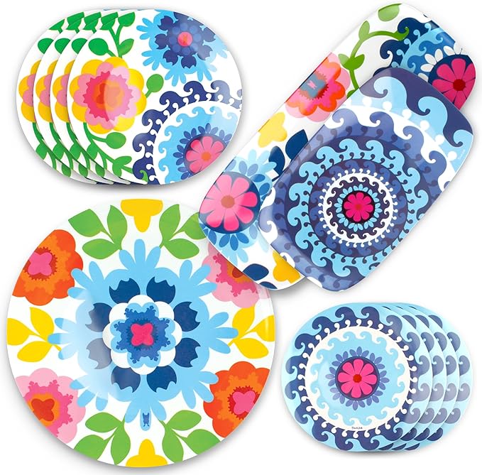 French Bull 13" Rectangular Platter - Melamine Platters and Serving Ware - Plate, Dish, Serving, Collection - Sus