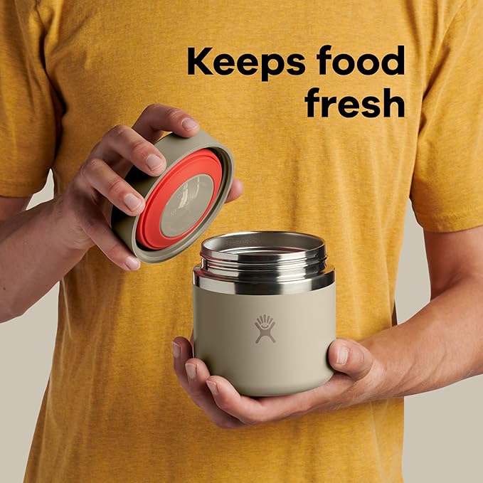 Hydro Flask Food Jar – Insulated Stainless Steel, Snack Travel Container for Hot Food & Soup 20 Oz Harbor Blue