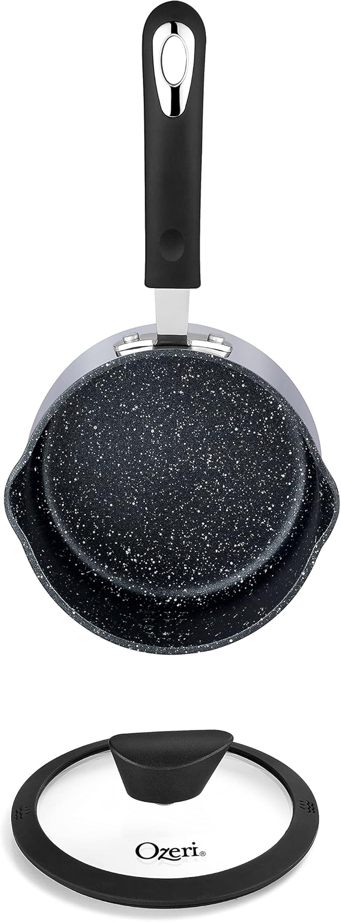 The All-In-One Stone Saucepan and Cooking Pot by Ozeri - 100% APEO, GenX, PFBS, PFOS, PFOA, NMP and NEP-Free German-Made Coating