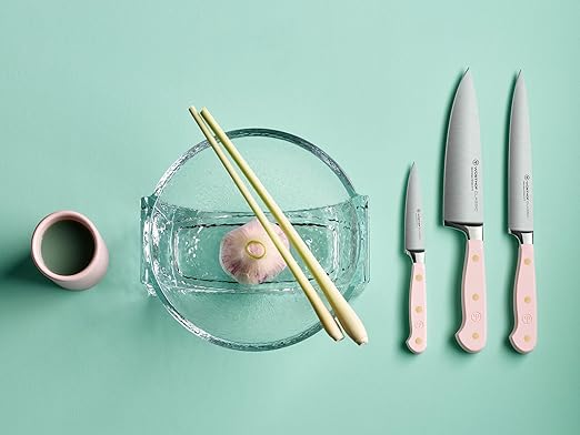 WÜSTHOF Classic Pink Himalayan Salt 8 Piece Knife Block Set