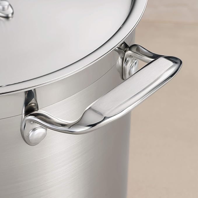 Tramontina Gourmet Stainless Steel 24-Quart Extra Large Stock Pot with Lid