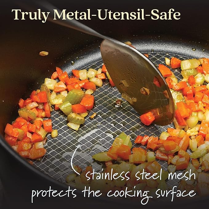 Anolon X Hybrid Nonstick Casserole Pan with Lid, Dark Gray