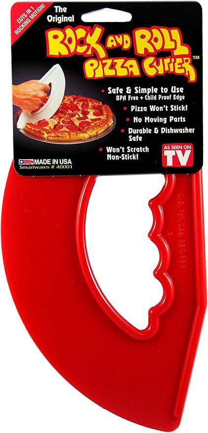 Rock'n Roll Pizza Cutter Red