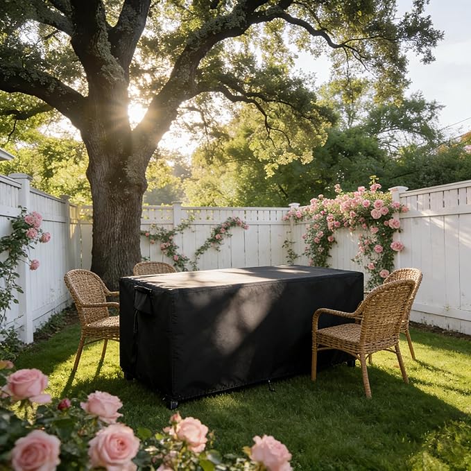 Patio Table Cover for Outdoor Tables, 61inch Heavy Duty Waterproof FurnitureCover for Buffet Table/Bar Tables/Prep Table/Grill Table/Cooler Cart/Dining Tables/Coffee Tables-61"L x 26"W x 29"H