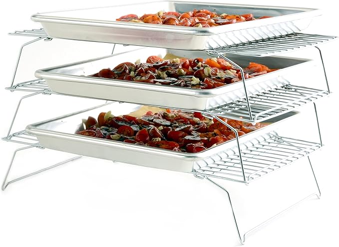 Norpro 3-Tier Stackable Cooling Rack Set, 12.5 x 18/32cm x 45.5cm