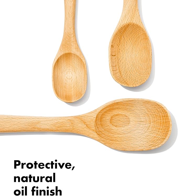 OXO Good Grips 3-Piece Wooden Spoon Set