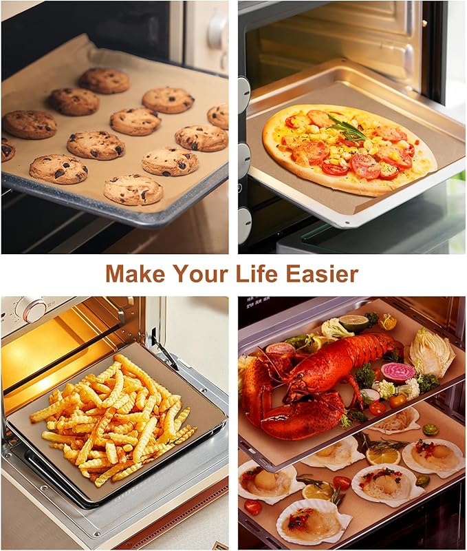 300 Count Parchment Paper Baking Sheets, 9 x 13 Inch, Precut Non-Stick Unbleached Baking Paper Liners for Oven, Grill, Air Fryer, Steaming, Multipurpose for Bread, Cupcakes, Cookies and More