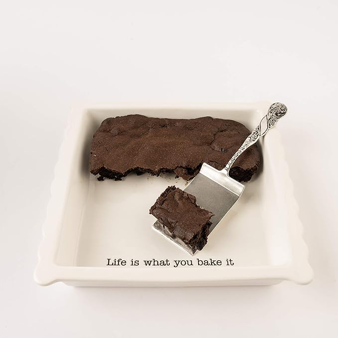 Mud Pie Brownie Baker Set, White