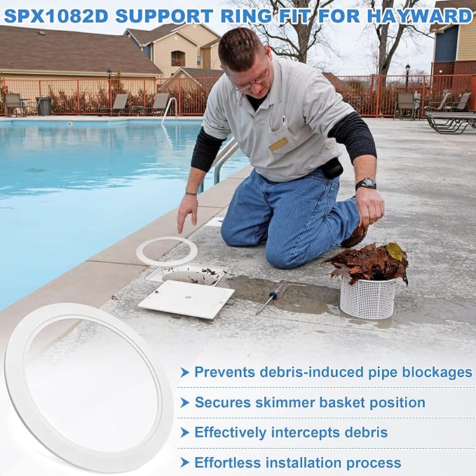 SPX1082D Basket Support Ring Compatible with Hayward Pool Automatic Skimmers Basket (SP1082 SP1083 SP1084 SPX1082CA B152) - 2 Pack