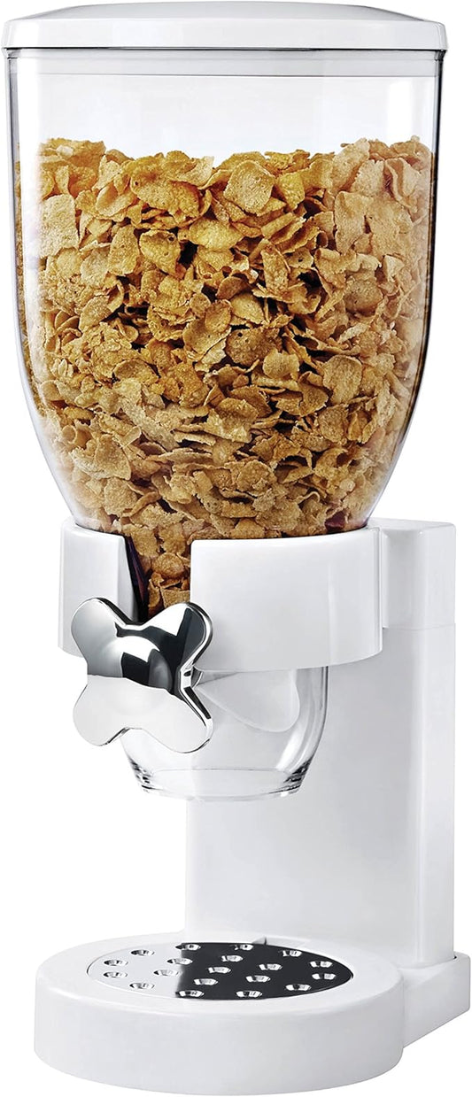 Zevro /GAT101C Indispensable Dry Food Dispenser, Single Control, White/Chrome (KCH-06118)