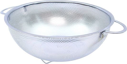 Tablecraft 6 Quart Colander with Handles, Stainless Steel