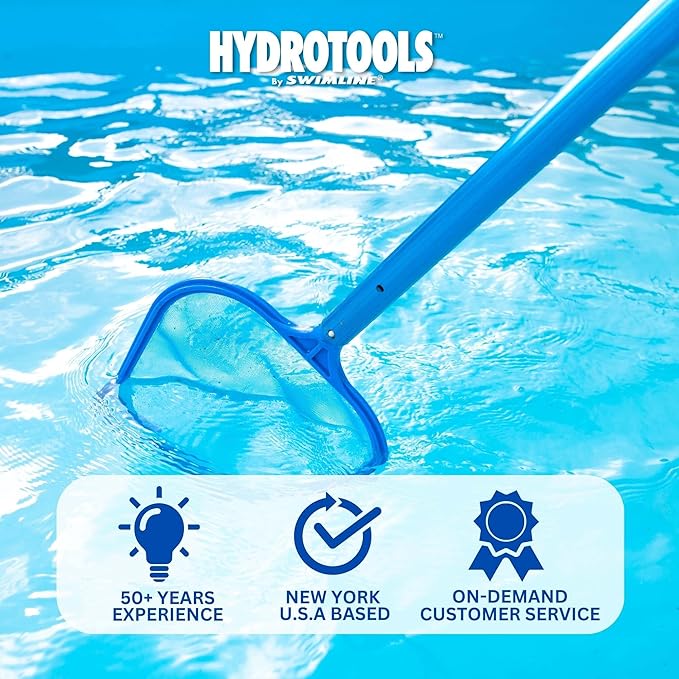 Swimline Leaf Skimmer with 48" Adjustable Aluminum Telescopic Pole