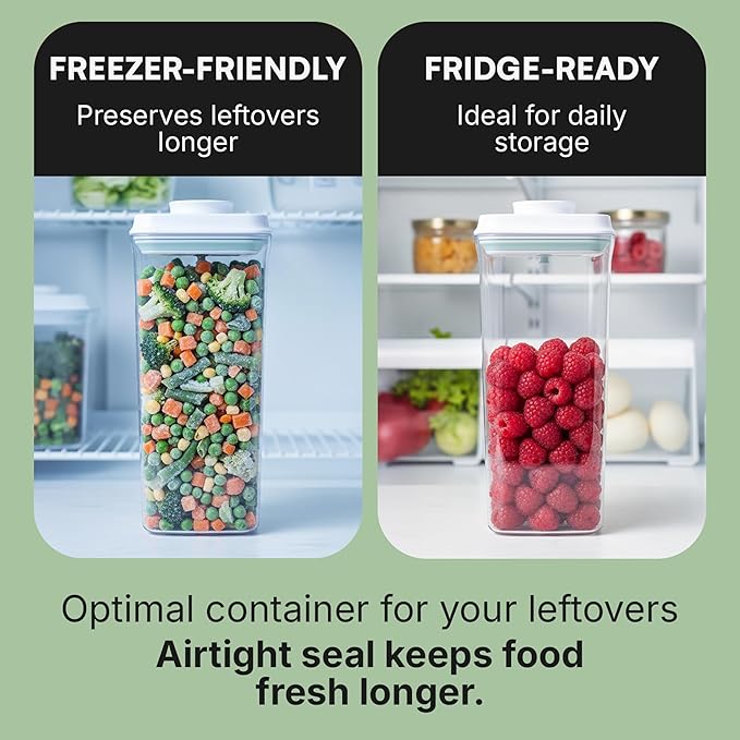 Bop Top Airtight Food Storage Containers with Lid 84 oz | Kitchen Canister Sets | Air Tight Pantry Container | Pop Top Dry Food Storage Containers for Snacks, Sugar, Flour, Baking, Cereal, Pasta