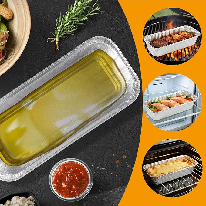 LS'BABQ 70379 Grill Grease Catch Pan for Weber Genesis II 400/600 and II LX 400/600, Summit 400 and 600 Gas Grill Grease Tray with 10PCS 6498 Aluminum Foil Drip Pan Liners for Weber SmokeFire EX4 EX6