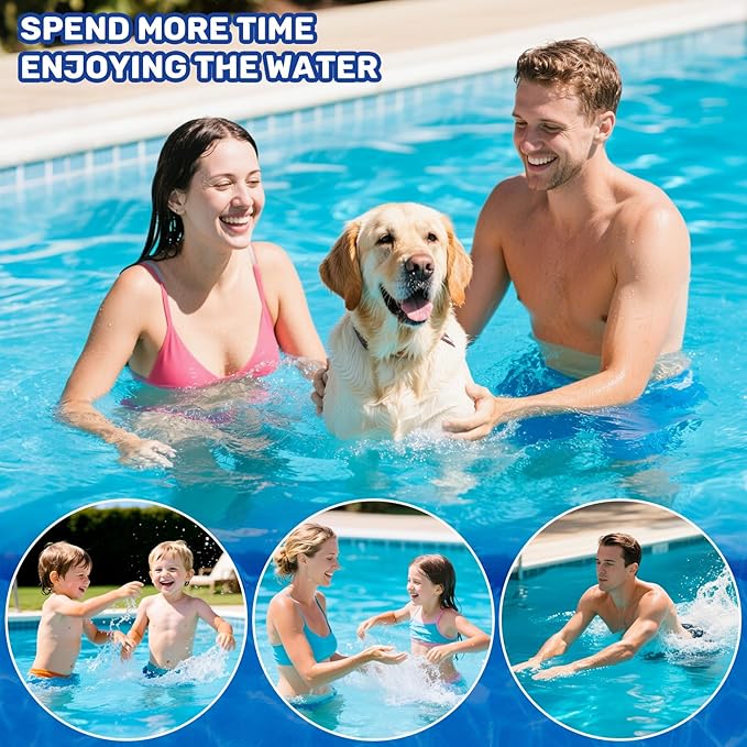 Sukh 50 Pack Pool Skimmer Socks - Pool Socks for Skimmer Basket, Traps Dog Hair, Sand, Pollen & Leaves, Protects Filter & Pump System, Universal Fit for Inground & Above Ground Pools, Pool Accessories