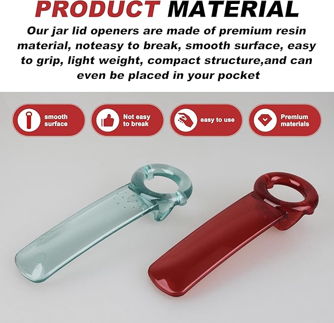 Jar Key Opener, Jar Key, for Kids and Arthritis and Carpal Tunnel Sufferers, Set of 2
