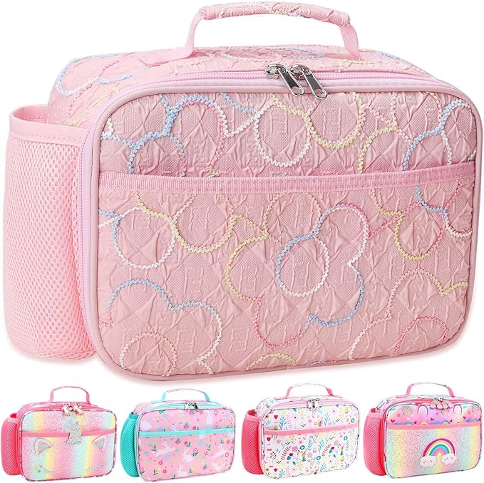 RHCPFOVR Kids Lunch Bag - Insulated Lunch Box for Boys Girls,Washable Lunch Bag and Reusable Toddler Leak-proof Lunchbox for School and Daycare