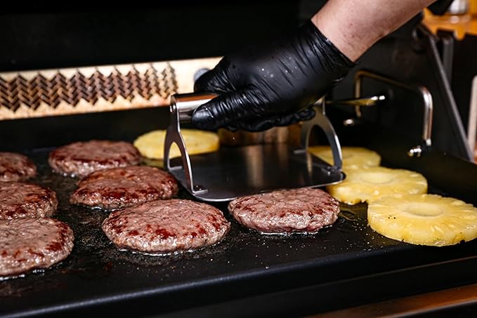 Cast Iron Griddle for Gas Grill 25"x16" Flat Top Grill Griddle Pan for Stove Top Nonstick BBQ Griddle Plate for Charcoal & Gas Grill Heavy Duty Universal Cooking Surface for Blackstone Style