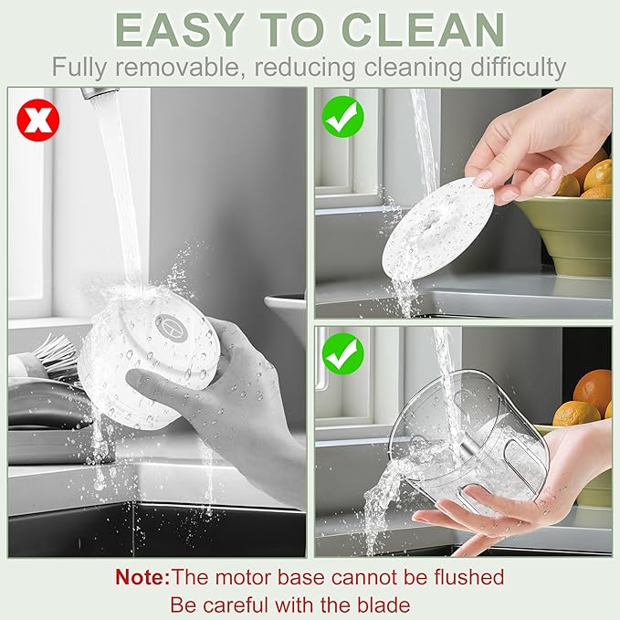 250ml Electric Garlic Chopper, Portable Garlic Press, Wireless Mini Food Processor, Rechargeable Garlic Chopper Mincer for Ginger, Chili, Onion, Minced Meat and Spices (White)