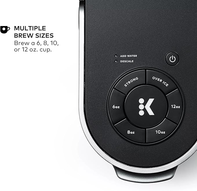 Keurig K-Supreme Single Serve K-Cup Pod Coffee Maker, MultiStream Technology, 4 Brew Sizes, 66oz Dual-Position Removable Reservoir, Black (Renewed)