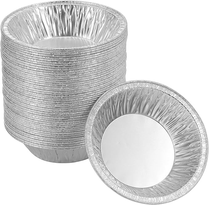 (50 Pack Pie Pans 5 inch,Mini Pie Tins HEAVY-DUTY Disposable Aluminum Foil Tart,pie Pans for Baking Personal Mini Pies, Easily Stack & Store, Freeze & Reheat