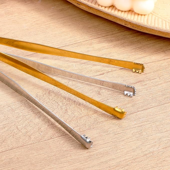 2 Pack Egg Chalaza Remover Tongs, Toothed Design Eggshell Fragment Remover Tool Stainless Steel Multipurpose Kitchen Utensil for Baking Cooking Pastry Chefs