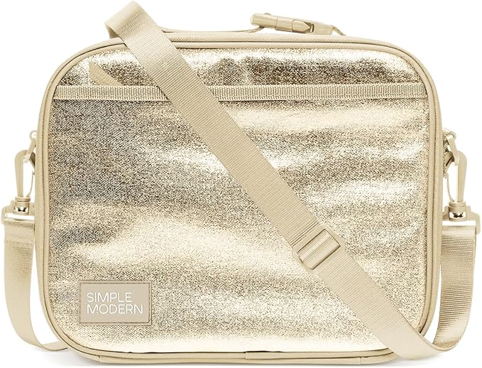 Simple Modern Hadley Lunch Box with Shoulder Strap | Kids & Adults | Insulated Bag with Pockets for Women, Men, Girls, Boys