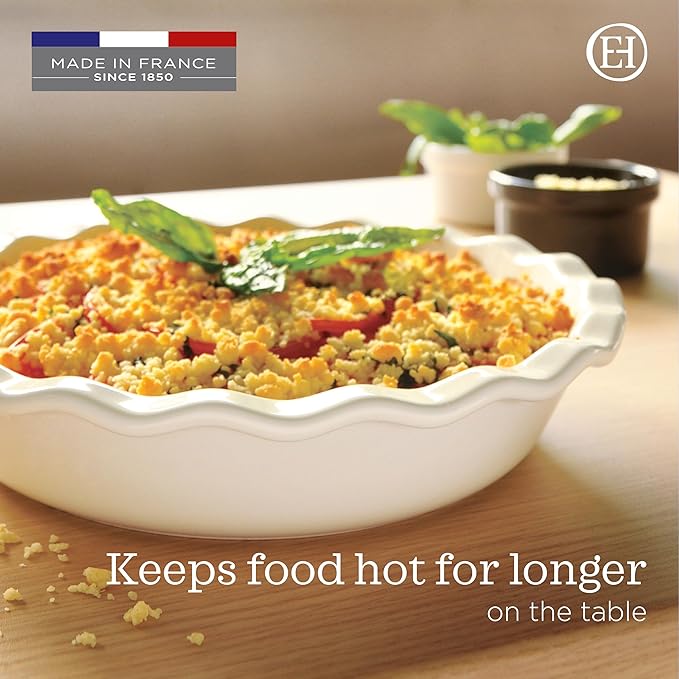 Emile Henry 9"/1.4 qt Pie Dish | Clay