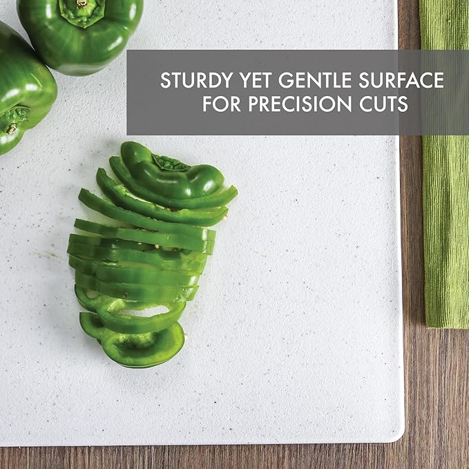 Dexas Superboard Reversible Pastry Board, 14 x 17 Inches, Granite Color - Dishwasher Safe, Ideal for Baking and Food Prep