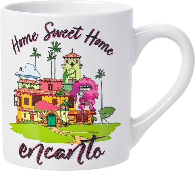 Silver Buffalo Disney Encanto Home Sweet Home Glitter Ceramic Mug, 14 Ounces