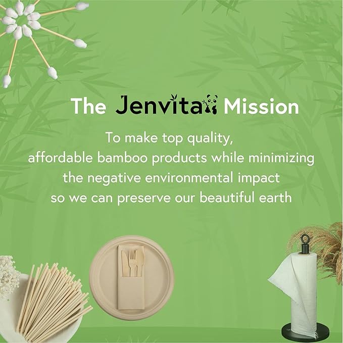 100% Bamboo Forks Set - High End Disposable Cutlery (100 Biodegradable Forks) | Reusable or Disposable Bamboo Utensils | Compostable FSC Certified Flatware for Weddings, Camping, Parties