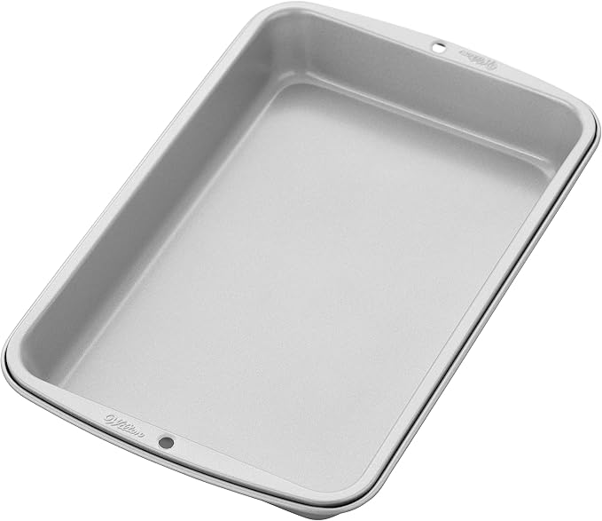 Wilton Recipe Right Non-Stick Biscuit and Brownie Pan, 11 in. x 7 in. (2-Pack)
