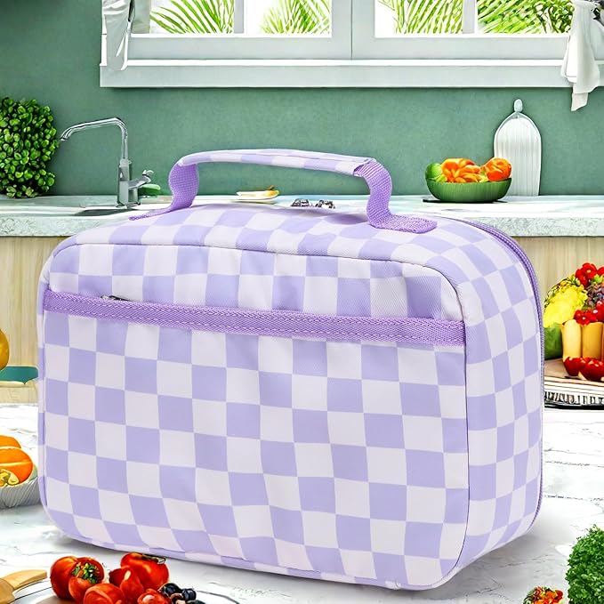 LEDAOU Lunch Bag Kids Insulated Lunch Box Girls Boys Insulated Reusable Lunch Bag for School Picnic Hiking Work