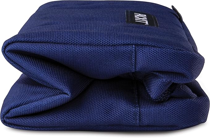 PackIt Freezable Snack Box, True Blue, Built with EcoFreeze Technology, Collapsible, Reusable, Zip Closure with Buckle Handle, Designed For Work Snacks, Fresh Snacks On the Go, Adults, and All Ages