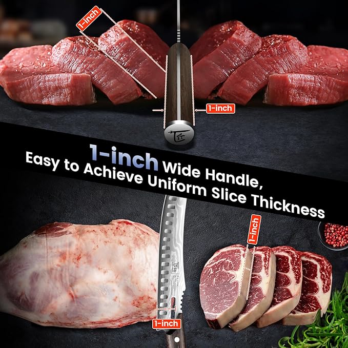 Butcher Knife Set, 3 PCS Kitchen Knives Set for Cutting, Meat Cleaver Chef Knife Set, Japanese Style High Carbon Steel Knives Set, Chopping & Slicing & Boning for Home and BBQ, Ideal Gift