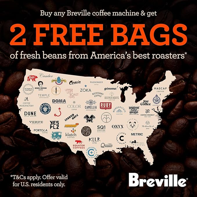 Breville Barista Touch Impress with Cold Extraction Espresso Machine BES881NRE, Metallics, Noir