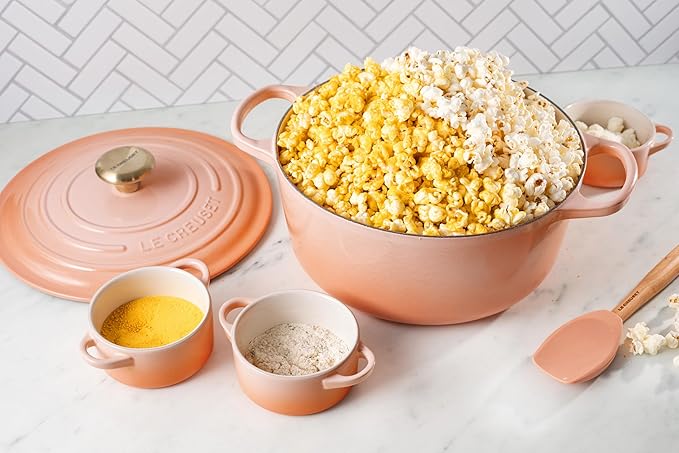 Le Creuset Stoneware Mini Round Cocotte, 8oz., Peche