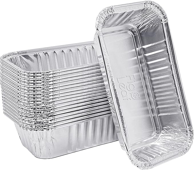 Fig & Leaf (20 Pack) Drip Pans Compatible with Char-Broil Grills 9328812P06 Foil Liner l Fits Grease Tray G416-0015-W1 l Disposable Aluminum Foil