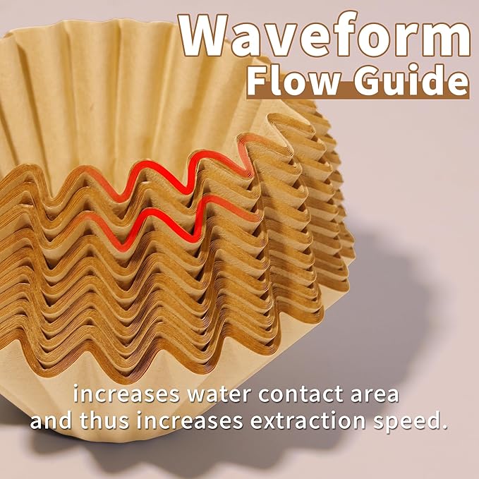 Coffee Filters Compatible with Farberware Coffee Percolator, 150 Pcs Unbleached Perforated Filters
