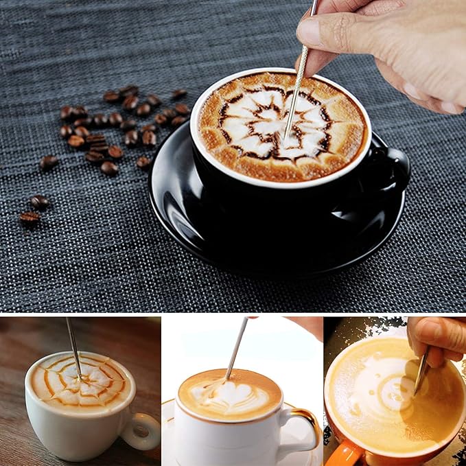 HOOMIL Milk Frothing Pitcher, 12oz/20oz/32oz Stainless Steel Steaming Pitcher Barista Milk Frother Cup Jug for Espresso Machine Coffee Cappuccino Latte Art - 32oz