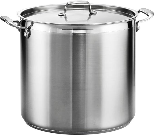 Tramontina Gourmet Stainless Steel 24-Quart Extra Large Stock Pot with Lid