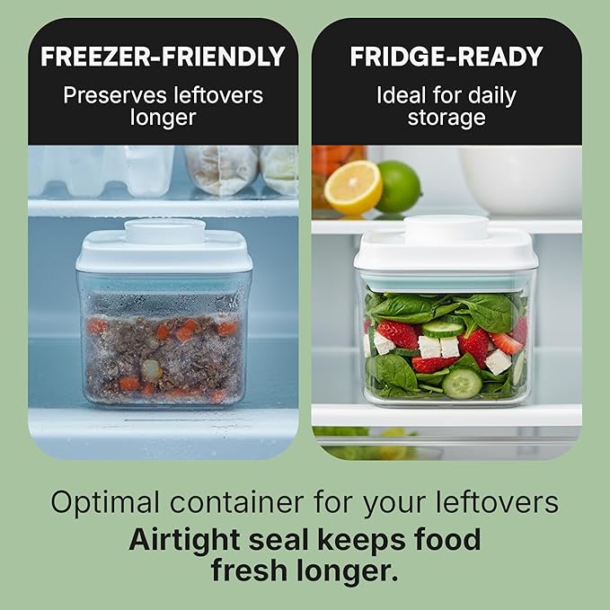 Bop Top Airtight Food Storage Containers with Lid 16 oz | Kitchen Canister Sets | Air Tight Pantry Container | Pop Top Dry Food Storage Containers for Snacks, Sugar, Flour, Baking, Cereal, Pasta