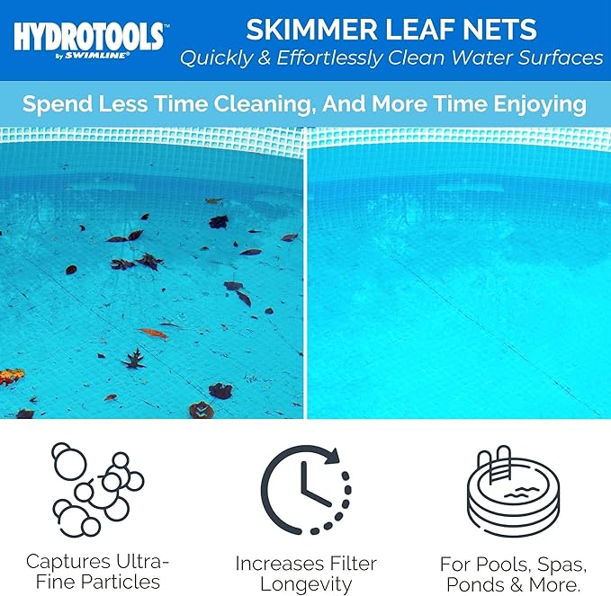Swimline Leaf Skimmer with 48" Adjustable Aluminum Telescopic Pole