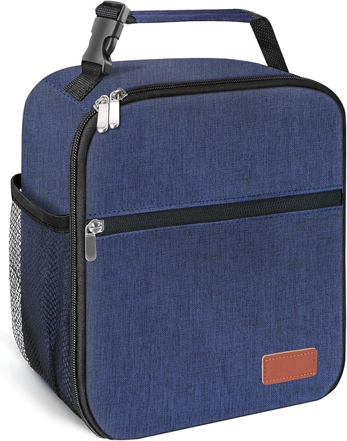 Lunch Box for Men & Women Durable Lunch Bag for Adults & Kids Reusable Small Lunchbox Blue