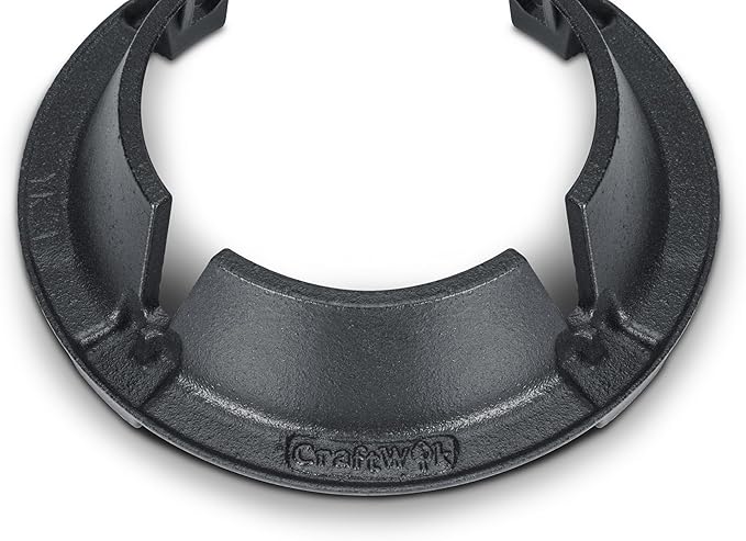 Craft Wok 5-Claw Star Shape Cast Iron Wok Stand Heavy Ring Rack for Round Bottom Woks / 732W10C (Pack of 2)