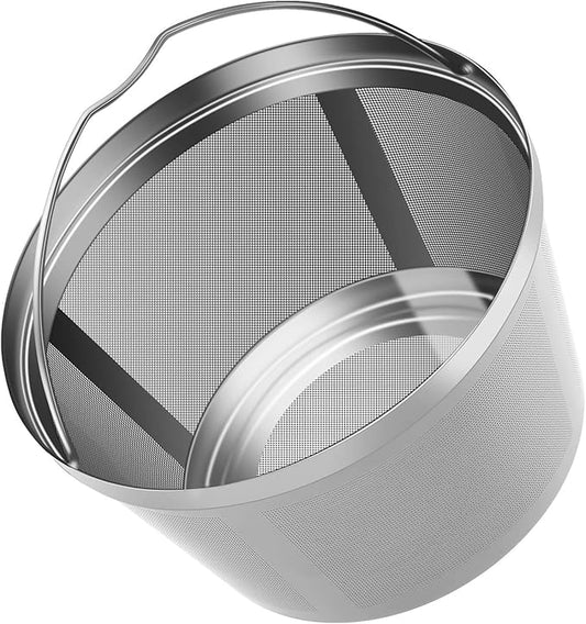 Stainless Steel Reusable Coffee Filters Basket 8 12 Cup Sturdy Permanent Coffee Filter fit for Mr. Coffee Black,Decker Coffee Makers 8 12 cups
