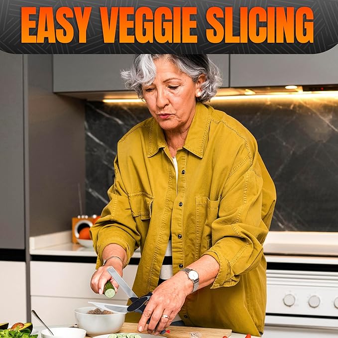 Cutting Board Scissors - 2 In 1 Stainless Steel Vegetable Scissors Cutting Board Knife, Dishwasher Safe, Safety Lock, Rust Resistant - Sharp Kitchen Scissors for Vegetables & Fruits