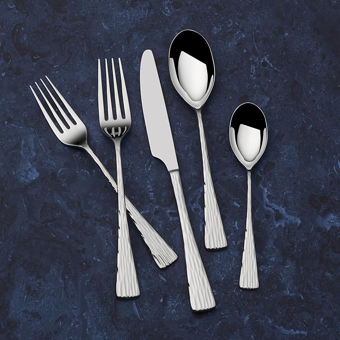 Mikasa Novaro 45-Piece 18/10 Stainless Steel Flatware Set, Service For 8