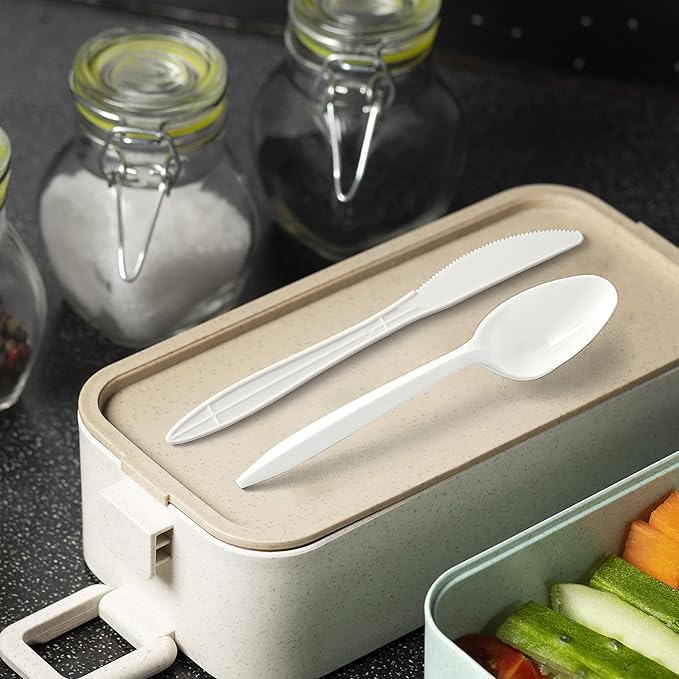 White Plastic Spoons 1000 Count - Medium Weight Disposable Plastic Spoons Bulk For Home, Parties, And Caterings. Premium Disposable Teaspoons