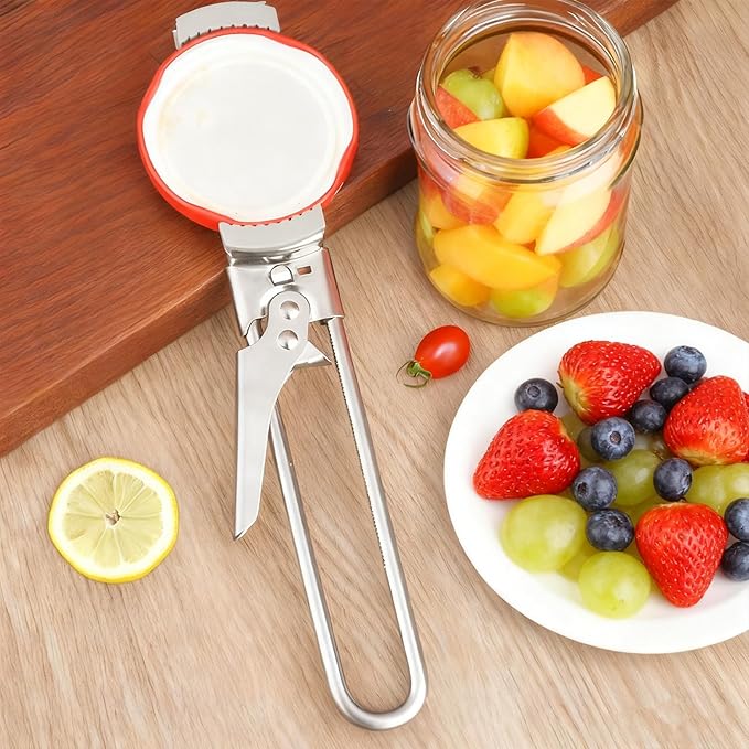 Adjustable Stainless Steel Jar Opener, 2026 New Jar Openers for Seniors, EasyGrip Adjustable HighLeverage stainlesssteel (1PCS)